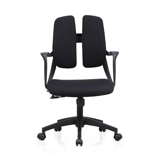 Double-back mesh chair